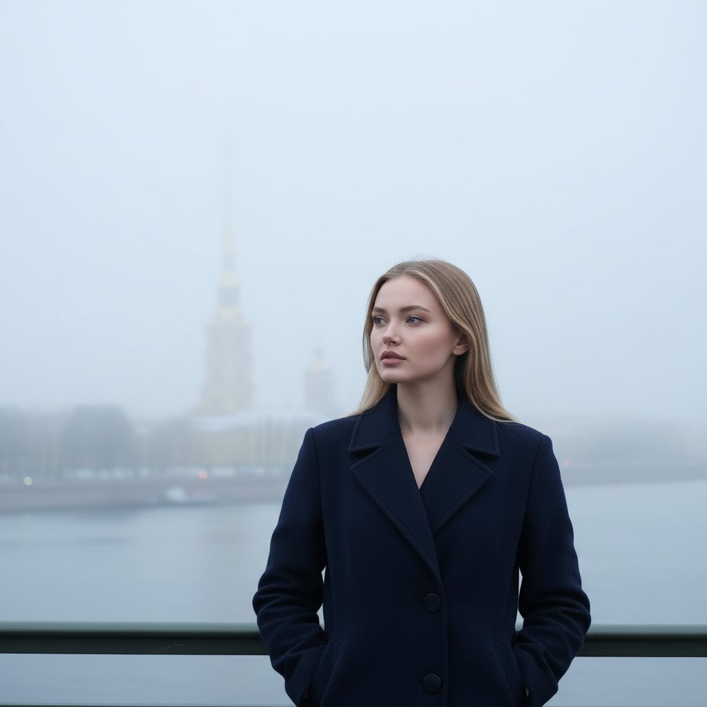 Загадочная фигура на Дворцовом мосту
