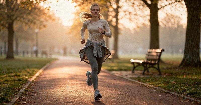 Рассветная пробежка в парке