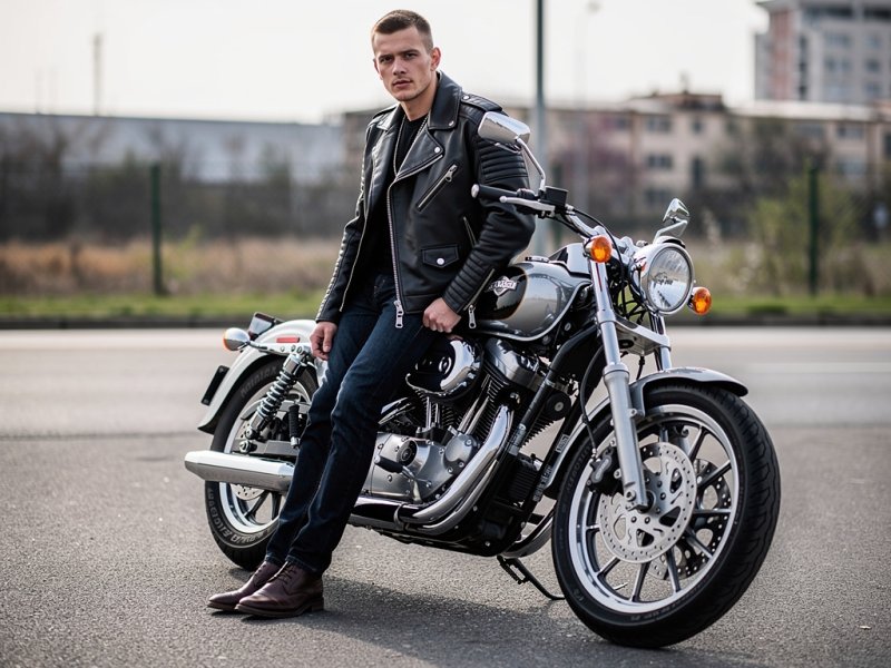 С мотоциклом